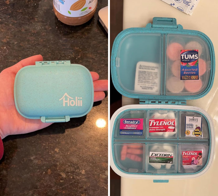 Stress Less About Meds With A Compact Travel Pill Organizer For On-The-Go Doses