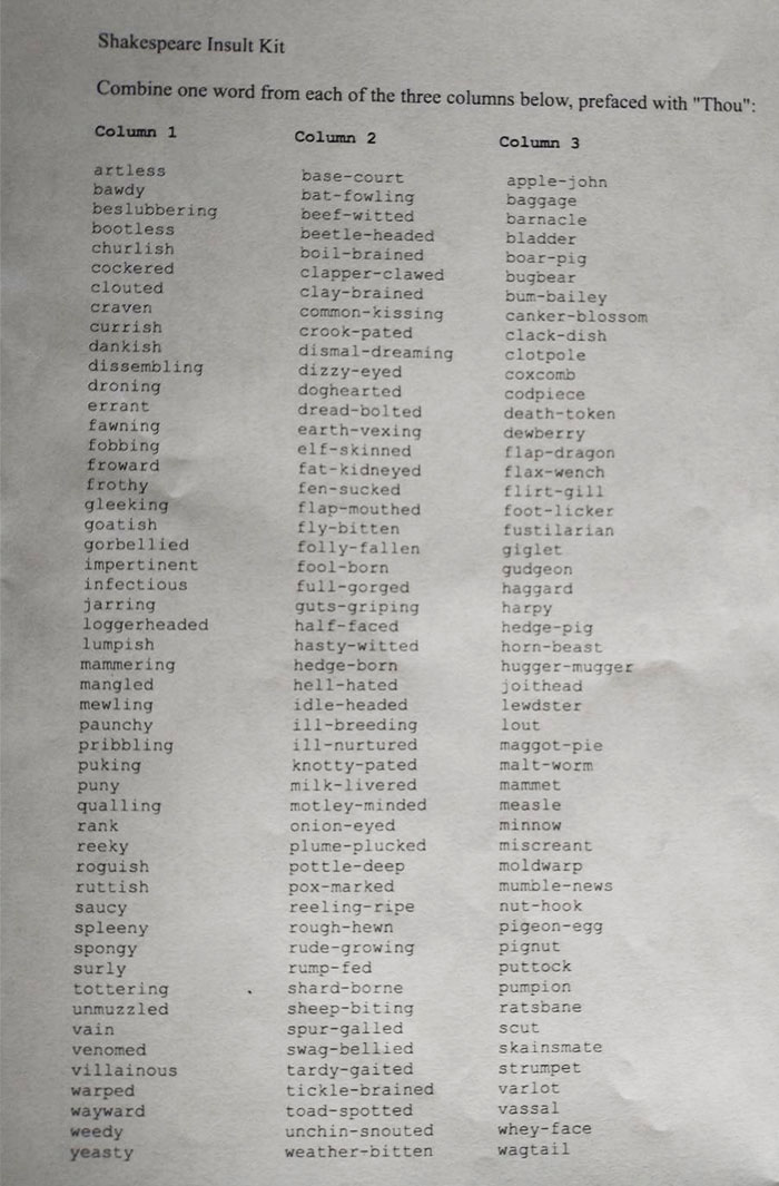 My English Teacher Gave This As Our Assignment Today