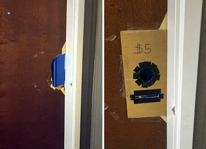 The Hotel I'm Staying At Had A Broken Door, So I Fixed It For Them