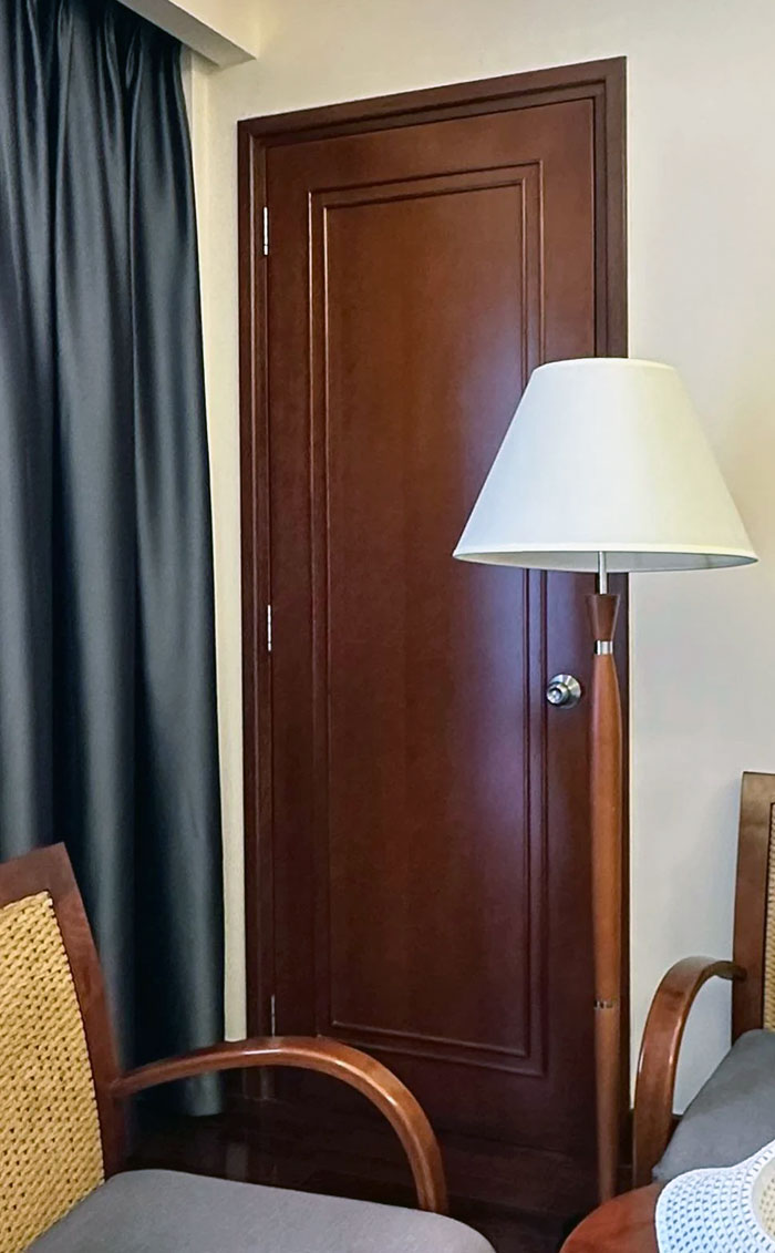 Me And My Wife Stayed In This Room Where One Of Those Doors Conjoins With The Neighboring Room. The Little Kids Who Were There Kept Trying To Open It To Our Room The Whole Night