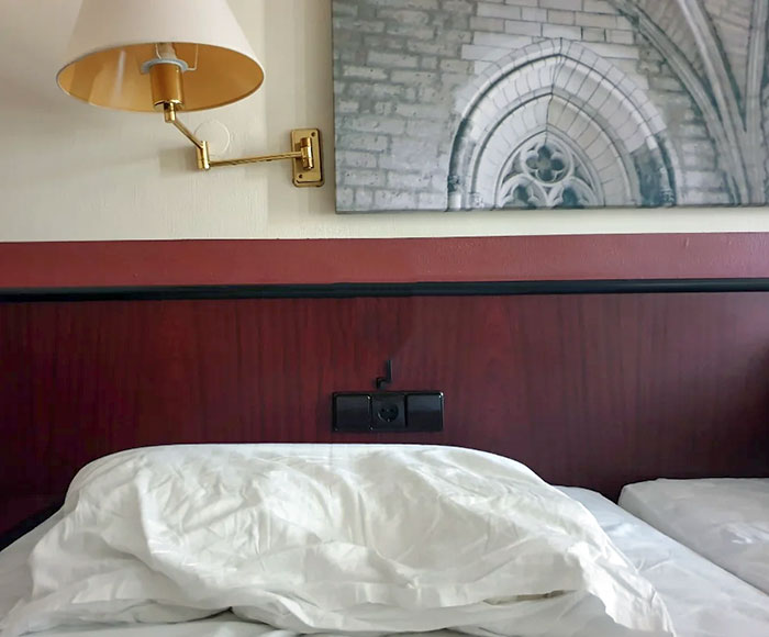 The Light Switches In My Hotel Room. I Accidentally Turned The Lights On Twice While Sleeping