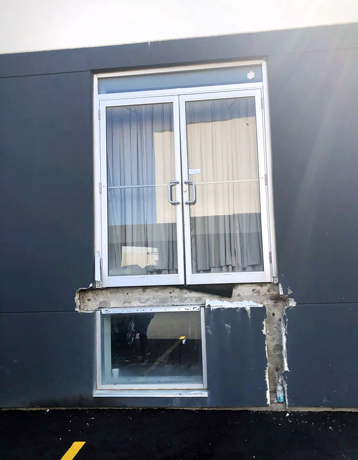 I Was Staying At A Hotel In Canada. They Were Doing Construction And Didn't Bother To Put Any Signs, So This Morning, I Fell Down 3 Feet