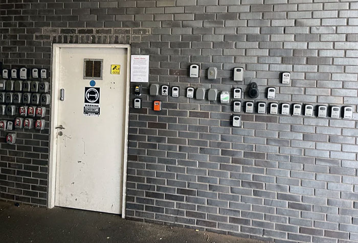 My Airbnb Host Said: "The Lock Box Is Near The White Door. It Is Silver With Black Plastic"