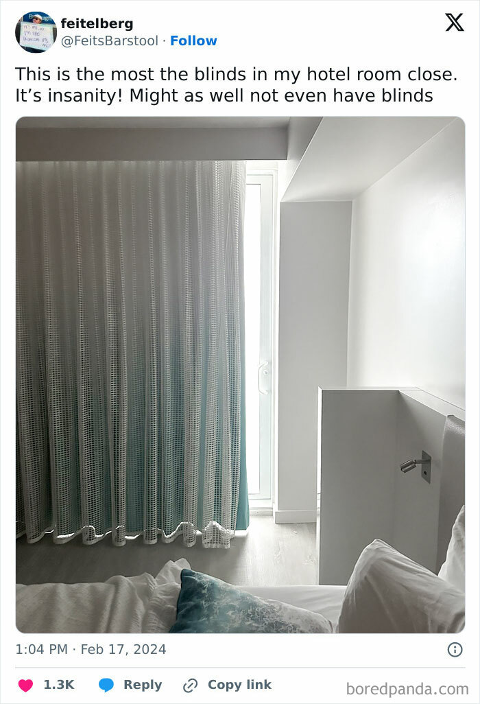 Hotels Should Make Blinds Useful Again