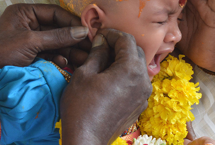 6-Month-Old Baby Taken To Doctor After Her Grandma Secretly Pierced Her Ears 6-Month-Old Baby Taken To Doctor After Her Grandma Secretly Pierced Her Ears