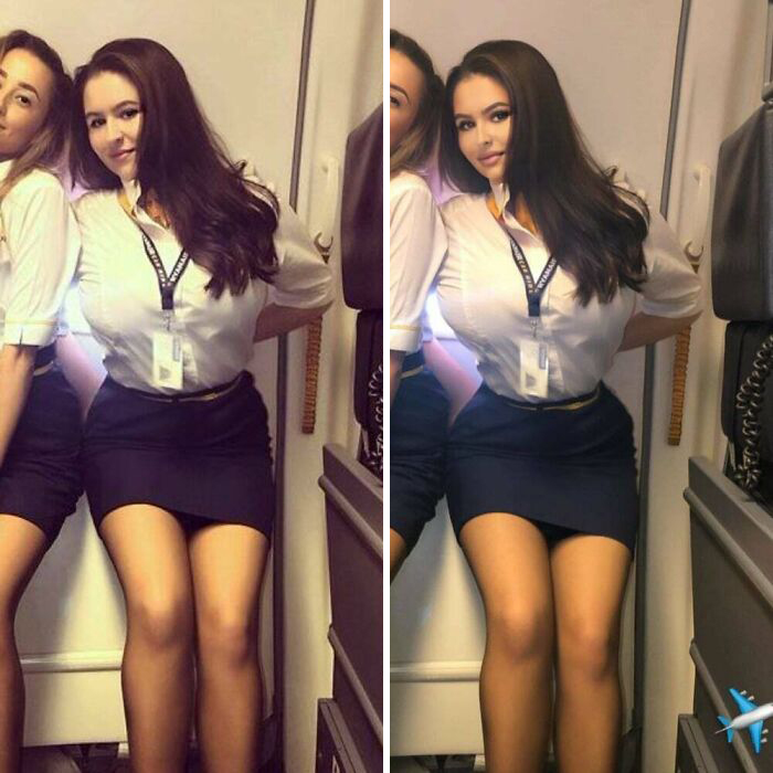 Original vs. What She Posted