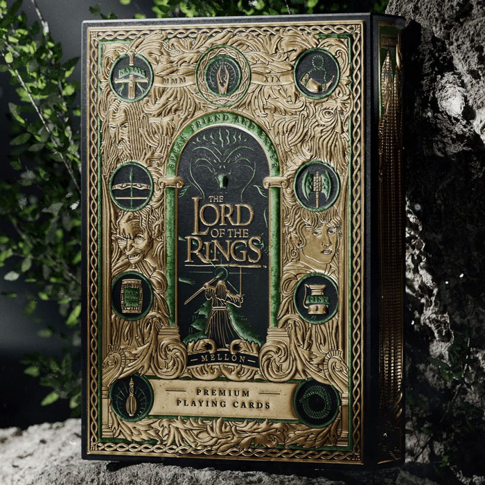 "One Deck To Rule Them All," These Lord Of The Rings Playing Cards Flaunt Original Artwork And Luxe Touches