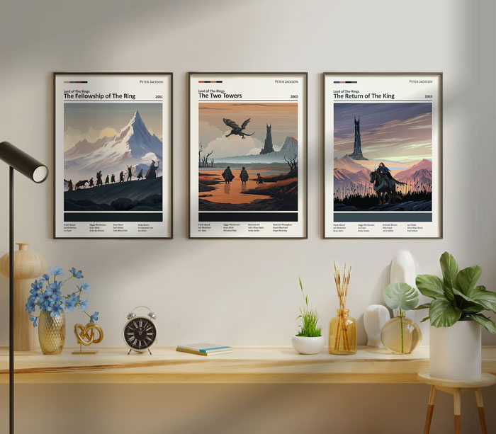 Adorn Your Walls With These Lord Of The Rings Minimalist Posters, Inspired By The Cinematic Trilogy Wonder
