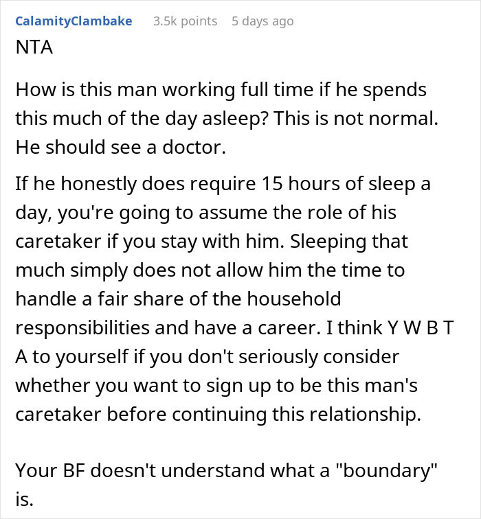 Girlfriend Is Confused Why Her BF Takes 4-Hour Naps, Begs Him To Help Her With Chores Girlfriend Is Confused Why Her BF Takes 4-Hour Naps, Begs Him To Help Her With Chores