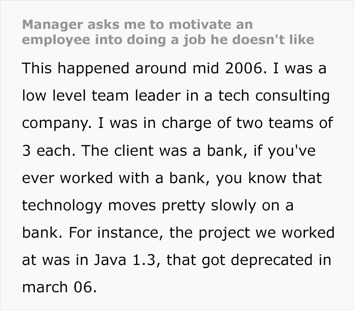 Team Lead Gets Told He's Bad At Motivating, So He Encourages Their Star Employee To Quit