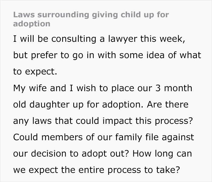 Couple Put Their 3-Month-Old Daughter Up For Adoption Because She's "Not A Good Fit", Face Backlash