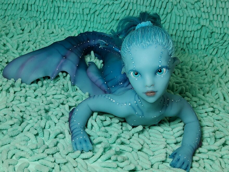 I Came Up With And Made Mermaid Dolls Whose Hair Is Made Of Natural Mohair