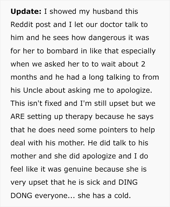 "MIL Ignored My Wishes And Got My 3-Week-Old Sick And Now I'm Leaving My Husband"