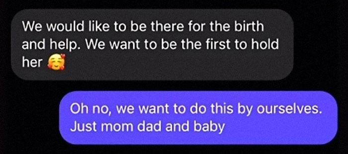 MIL Assumes She Will Be In The Delivery Room And Might Even Cut The Cord, Gets Told 'No'