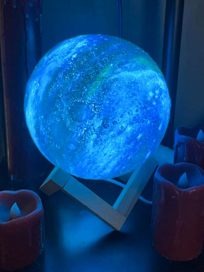 Get Ready To Moon-Gaze In Style With The Show-Stopping Realistic Moon Galaxy Lamp, A Stunning Representation Of The Lunar Surface That'll Mesmerize Everyone In The Room