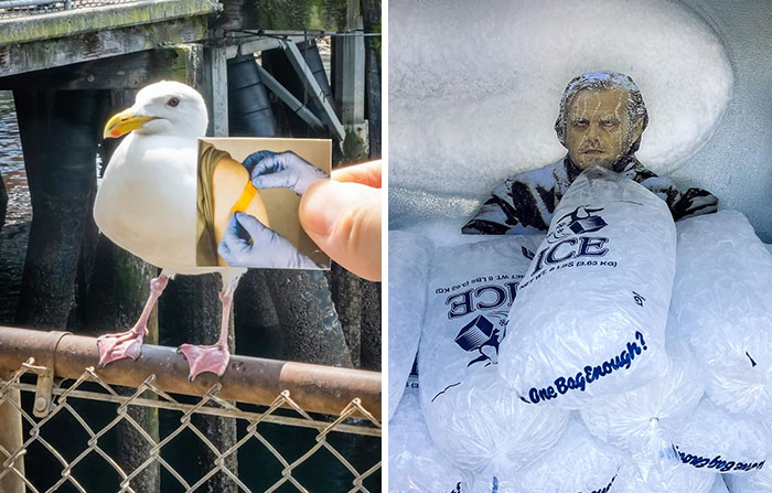 Street Artist Plays With His Surroundings And Paper Cutouts To Create Fun Scenes (26 New Pics)