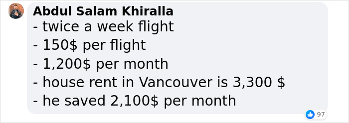 University Student Commutes To Class By Plane, Saves Money On Rent