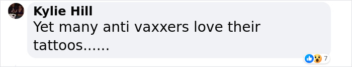 Comment on tattoo inks from a social media post by Kylie Hill. Comment on tattoo inks from a social media post by Kylie Hill.