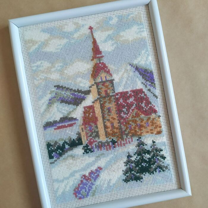 I Created This Finished Cross-Stitch To Enhance Your Home Decor (8 Pics)