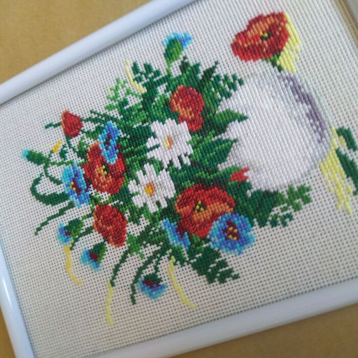 I Created This Finished Cross-Stitch To Enhance Your Home Decor (8 Pics)