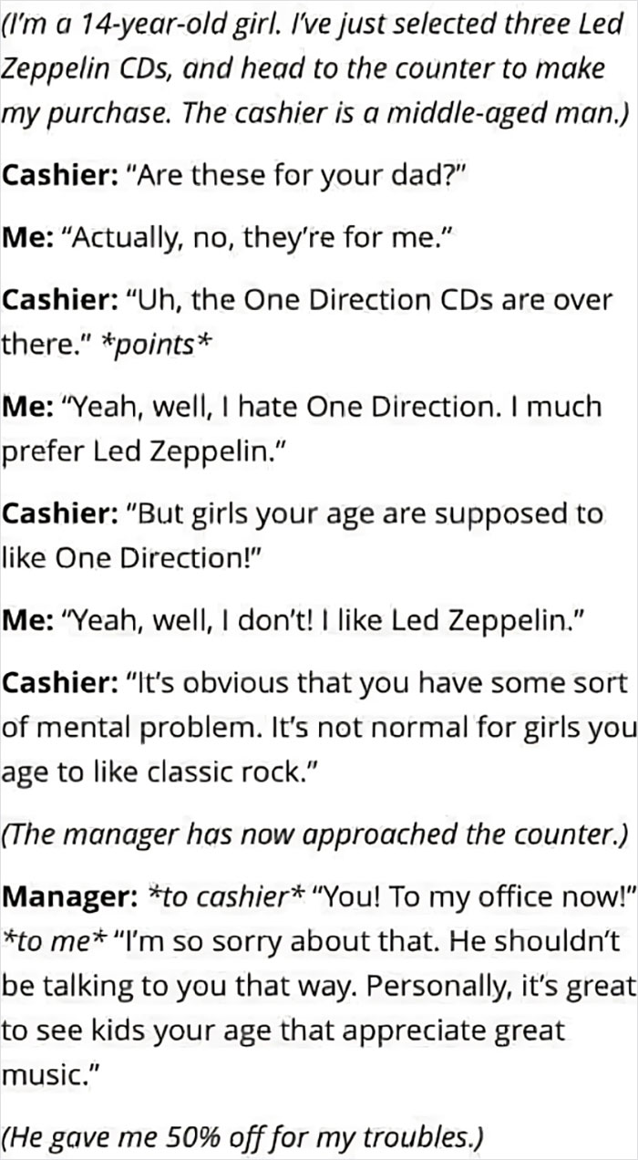 Obvious Mental Problem Diagnosed Based On Liking LED Zeppelin