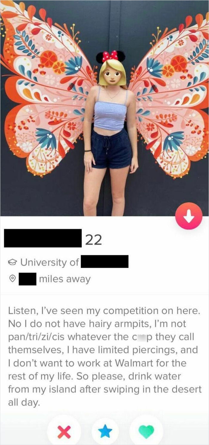 Ah Yes Calling All Other Women The “Competition” And Then Belittling Them For Who They Identify As And Where They Have Body Hair