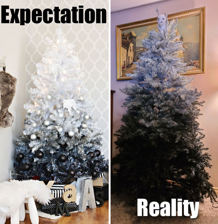 10 Cans Of Spray Paint Later And There Is No Making That Tree Top White. If You See This Craft On Pinterest - Do Not Attempt