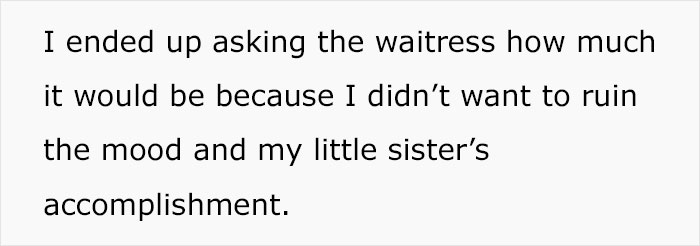Aunt Racks Up $300 In Food, Is Shocked When She Hears They're Splitting The Bill Aunt Racks Up $300 In Food, Is Shocked When She Hears They're Splitting The Bill