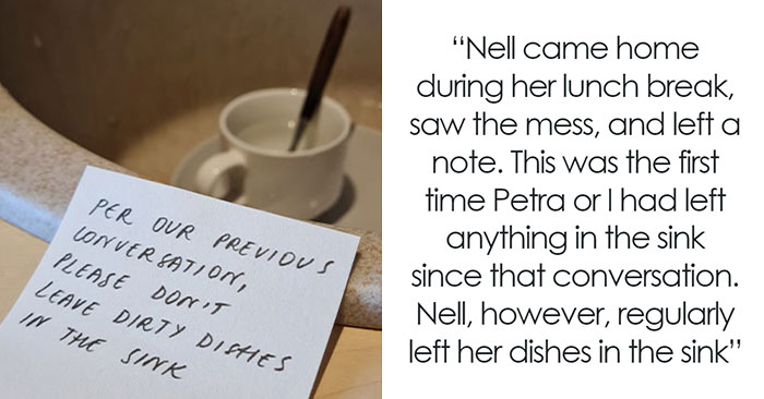 Roommate Complains About Dishes In The Sink, Regrets It When She Does The Same Thing