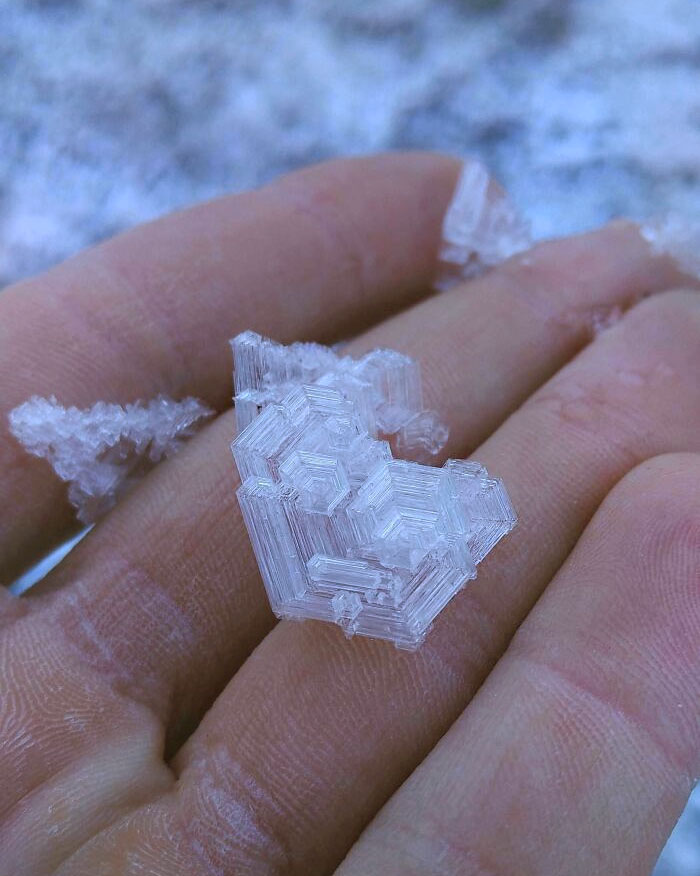 Large Ice Crystals In Switzerland