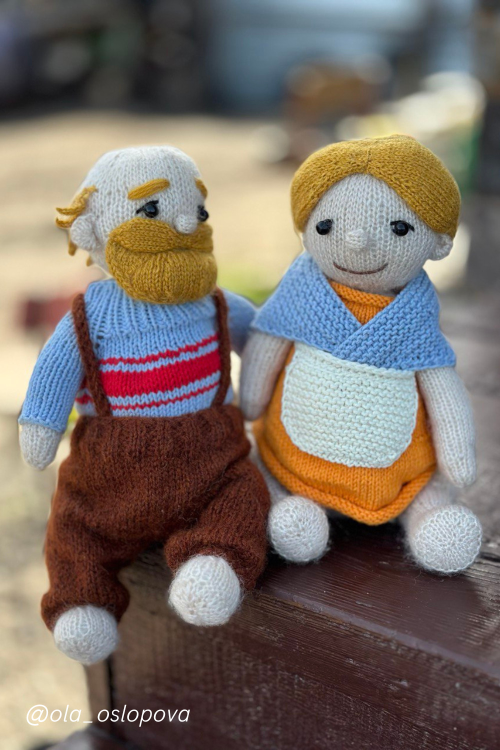 Grandpa And Grandma Knitting Pattern I Created (6 Pics)