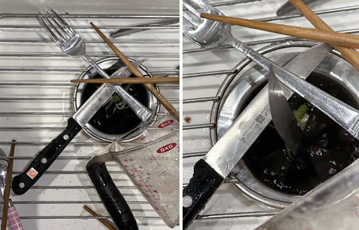 Just Jabbed Myself On An Invisible Knife While Washing Dishes