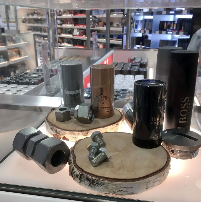 How Would Anyone Know That This Is Masculine Deodorant For Men Unless We Present It With Nuts And Bolts