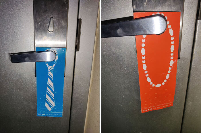 "Do Not Disturb" Signs From My New York City Hotel. This Seems Unnecessary