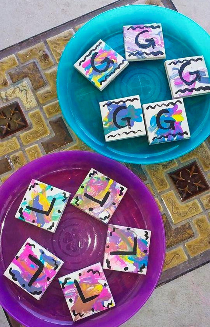 Add A Pop Of DIY Color To Their World With Magnetic Mini Tile Art, Turning Their Locker Or Fridge Into A Gallery Of Love This Valentine's Day!