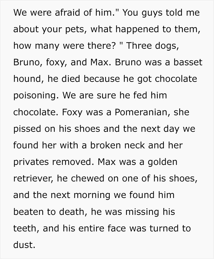 Woman Dumps Her BF After His Parents Warn Her Not To Leave Him Alone With Her Pets Woman Dumps Her BF After His Parents Warn Her Not To Leave Him Alone With Her Pets