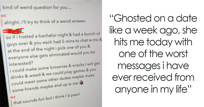 “I’d Pass”: Man Gets Ghosted And Re-Contacted To Get Invited To “Bachelorette Night”