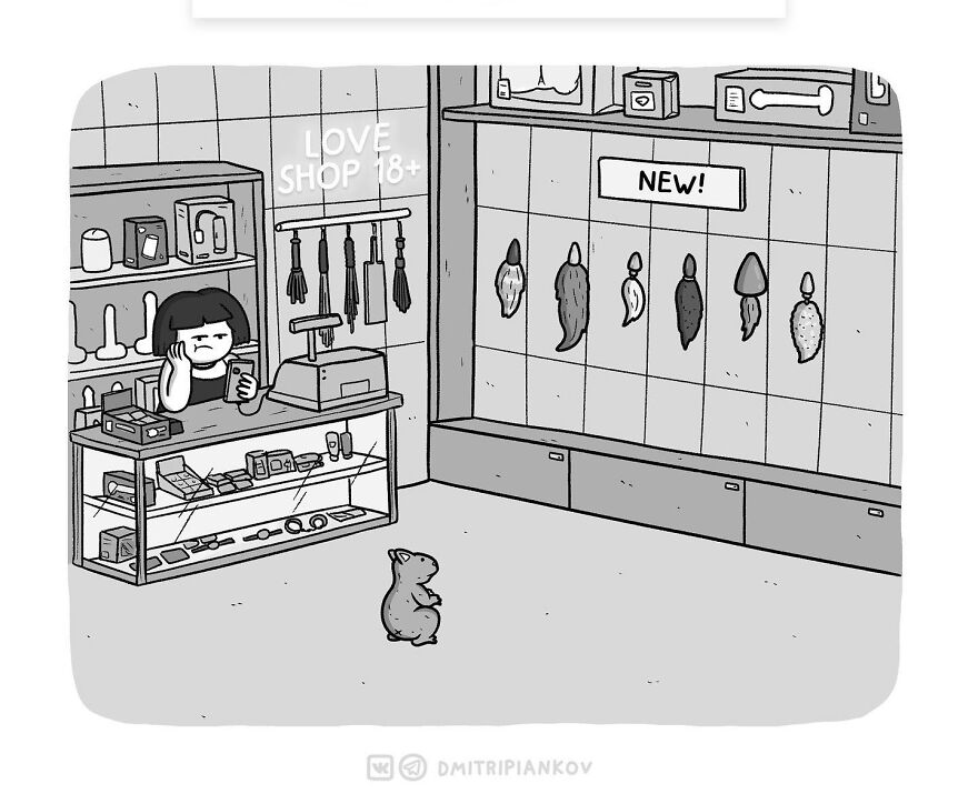 25 New Funny Dark Humor Comics With Twist Endings From Cartoonist Dmitri Piankov