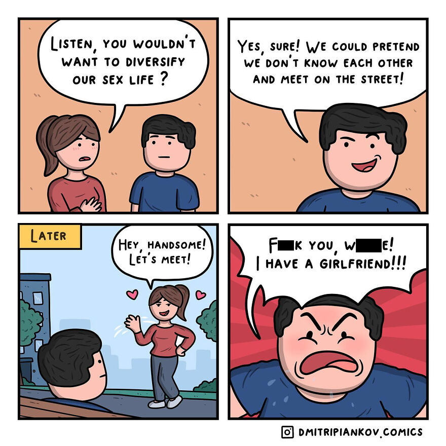 25 New Funny Dark Humor Comics With Twist Endings From Cartoonist Dmitri Piankov