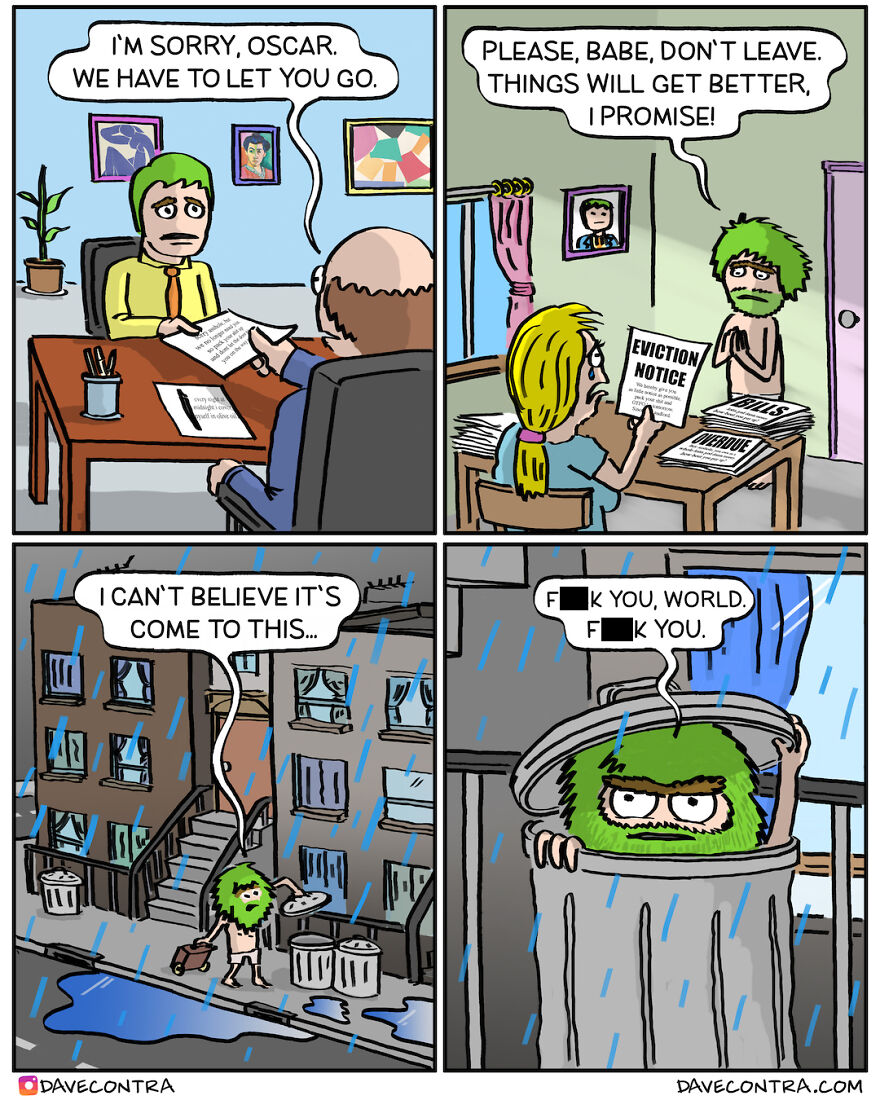 31 Comics With Unexpectedly Dark Twists By Dave Contra (New Pics)