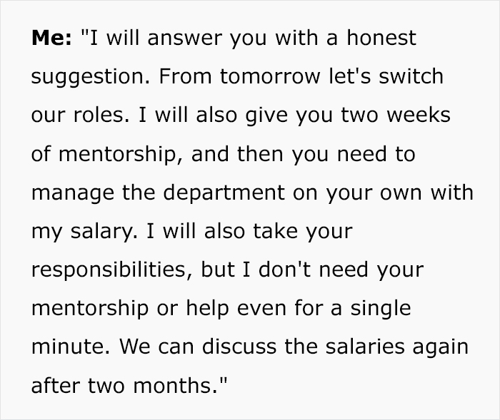 Guy Gets Called Out Over Big Salary, Puts Coworker In His Place