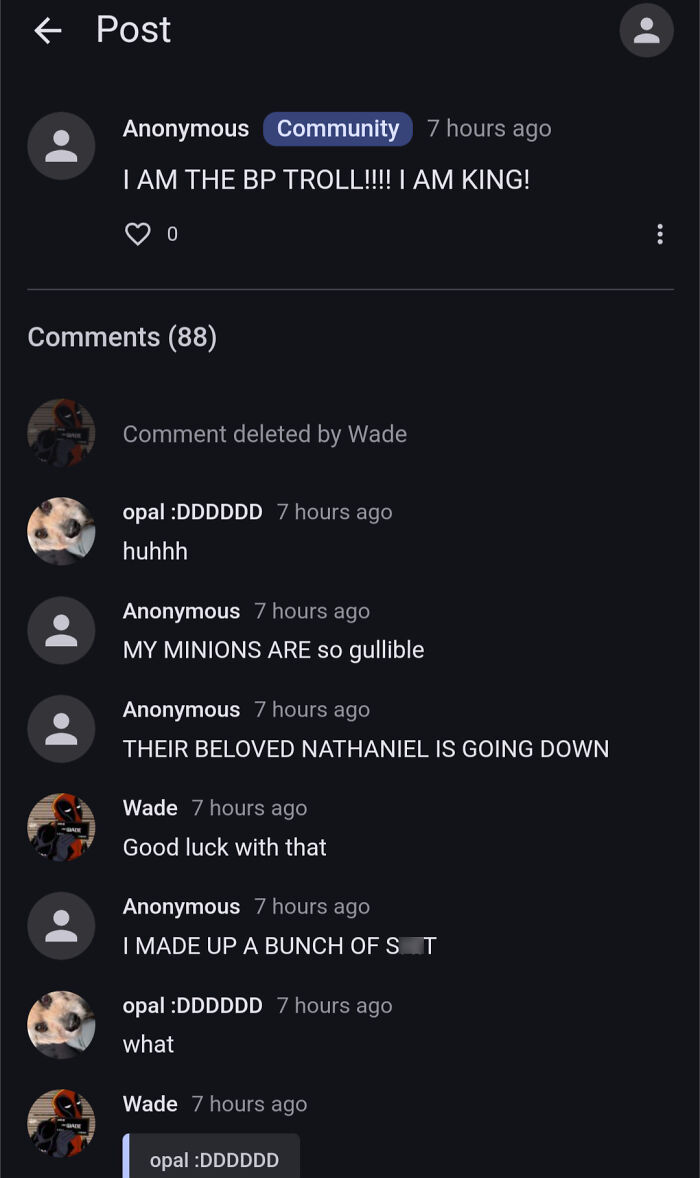 Completely Unrelated So Sorry Everyone, But If You're Going To Frame Nathaniel Don't Admit To It :p