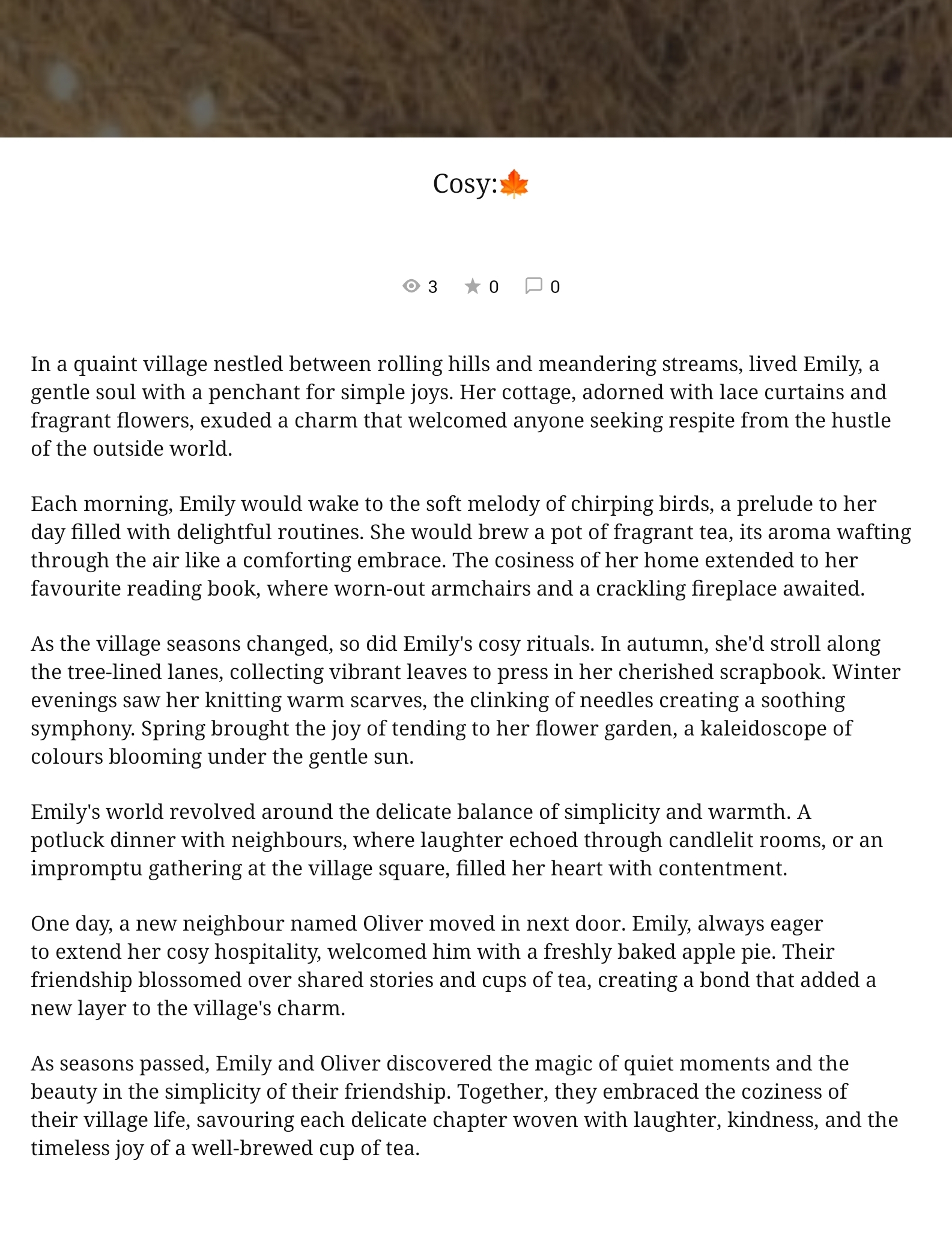 Cosy:🍁