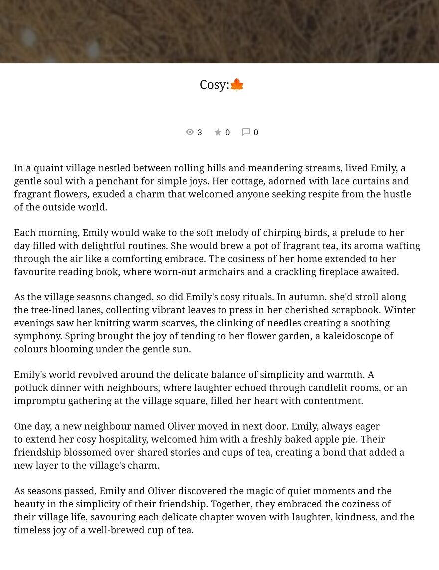Cosy:🍁