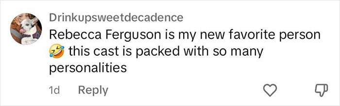 Rebecca Ferguson&rsquo;s Viral Moments From The &ldquo;Dune&rdquo; Press Tour Are Nearly As Good As The Film