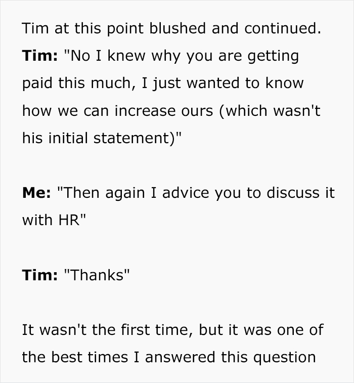 Guy Gets Called Out Over Big Salary, Puts Coworker In His Place