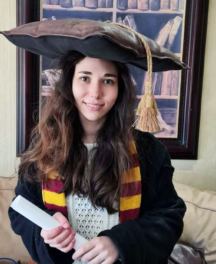 Graduated During Lockdown. Had To Improvise On The Regalia