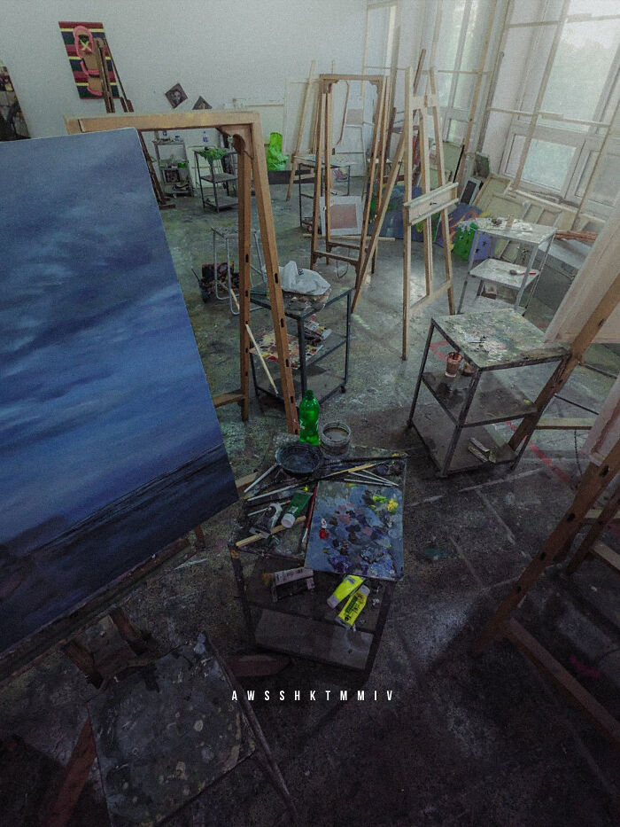 Painting Studio At Fine Arts Department