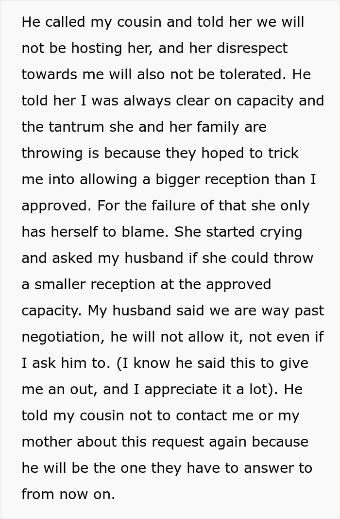 Woman Offers To Host Cousin’s Wedding, Changes Her Mind After Bridezilla Shows Her True Colors Woman Offers To Host Cousin’s Wedding, Changes Her Mind After Bridezilla Shows Her True Colors
