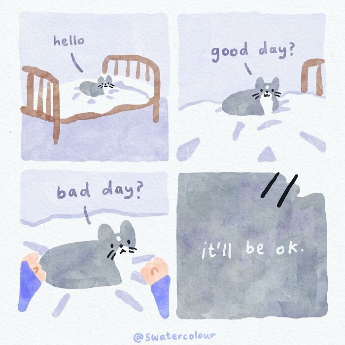 Artist Helps Calm Anxious Minds With The Comforting Cat Comics (38 New Pics)